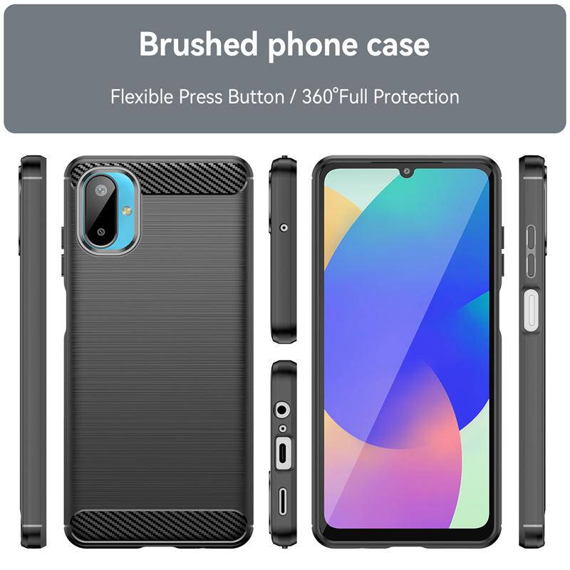 For Samsung Galaxy M06 5G Case Samsung Galaxy M06 5G Cover Shockproof Silicon Brushed TPU Phone Back Cover Samsung Galaxy M06 5G