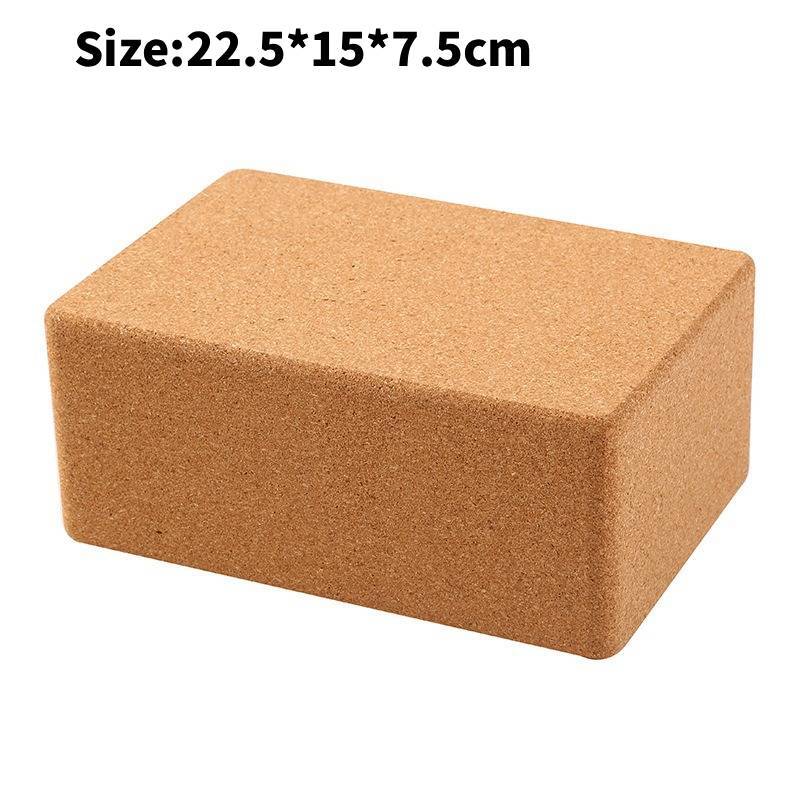Yoga Brick Highdensity Cork Yoga Block For Stretching And Flexibility Practice