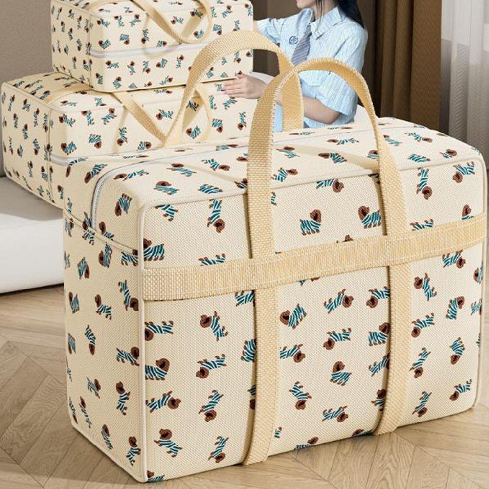 Puppy Pattern Clothes Packing Bag Handheld Luggage Storage Bag Cute Moving Packing Bag  for Home