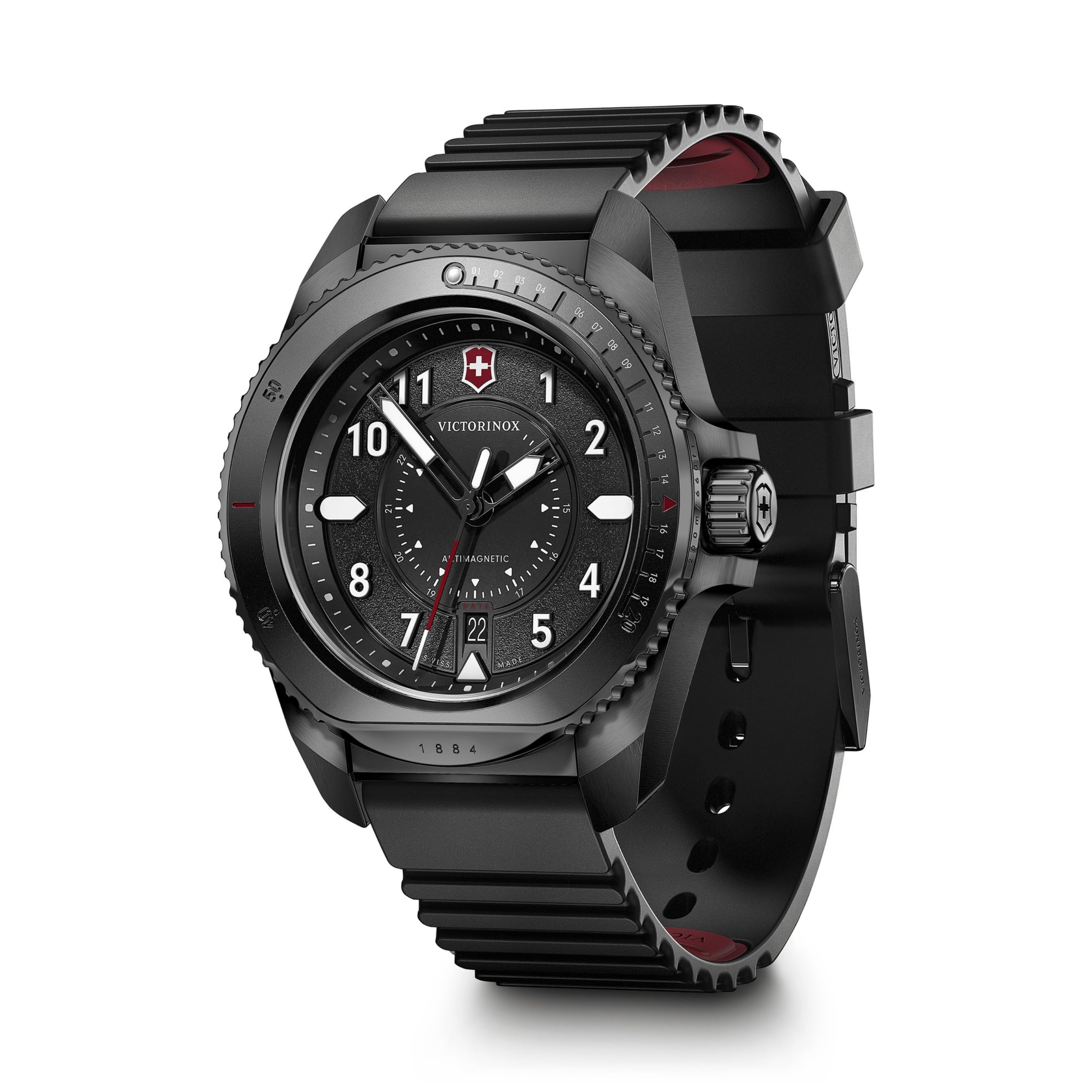 

Годинник VICTORINOX JOURNEY 1884 241982 Чорний PVD Корпус з нержавіючої сталі Чорний циферблат Чорний гумовий ремінець Кварцовий Водонепроникний Аналоговий Діловий [Victorinox] Чоловічий