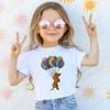 Dachshund Teckel Cute Dog Print Tee Funny T-shirts Baby Boy Girl Tshirt Kids Boys Top Child Summer Short Sleeve White Tops