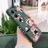 Blumen Panda Handyhülle Für Xiaomi Redmi Note 14 13 12 12S 11 11S 10 10S 9 9S Pro Plus 4G 5G Flüssigsilikon Hülle