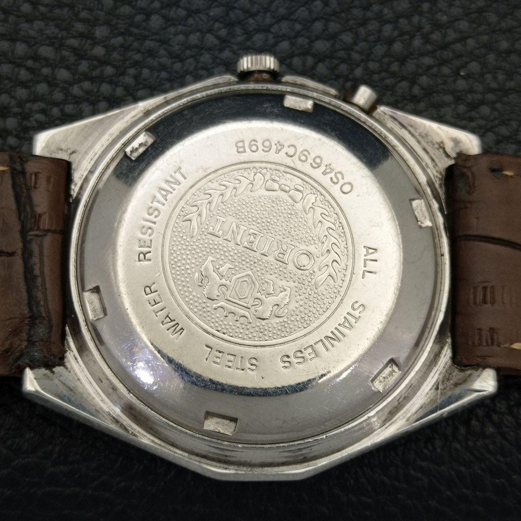 AUTOMATIC 46941 VINTAGE ORIENT CRYSTAL JAPAN MENS ORIGINAL DIAL WATCH A701891-5 R207-a701891