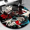 1pc Tokyo Ghoul Kaneki Ken & Touka Kirishima Design Round Carpet Office Chair Mat Non-Slip Rug Suitable for Home Decor, Living Room