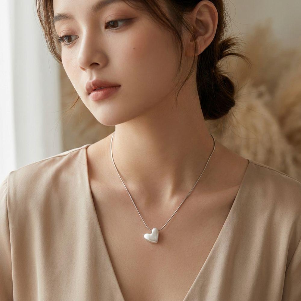 Adjustable Length Rope Clavicle Chain Zinc Zinc Alloy Heart Pendant Necklace Y2K Water Drop Necklace Party