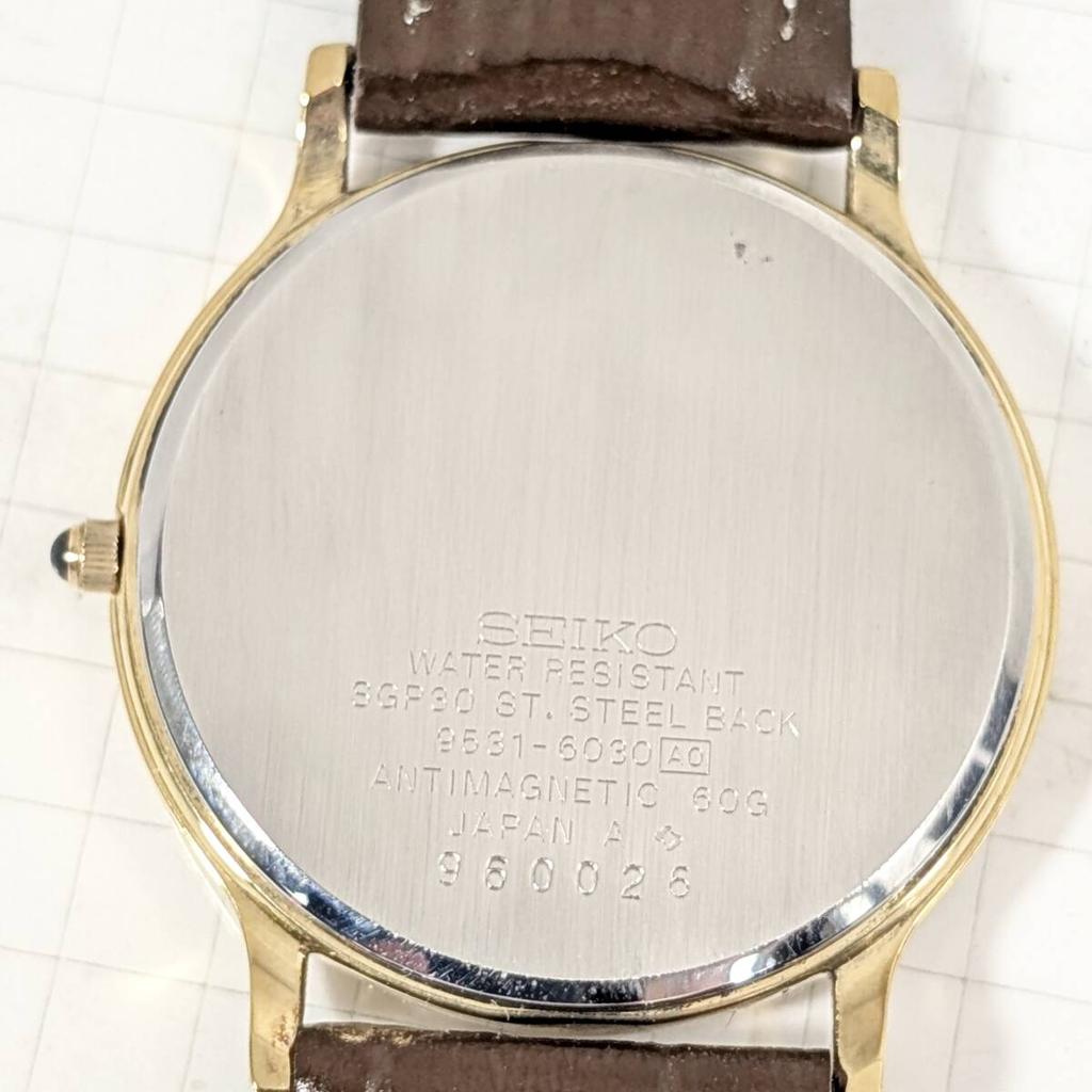 SEIKO Dolce Battery and Strap Working Men's Watch, Replaced, Condition, X-07