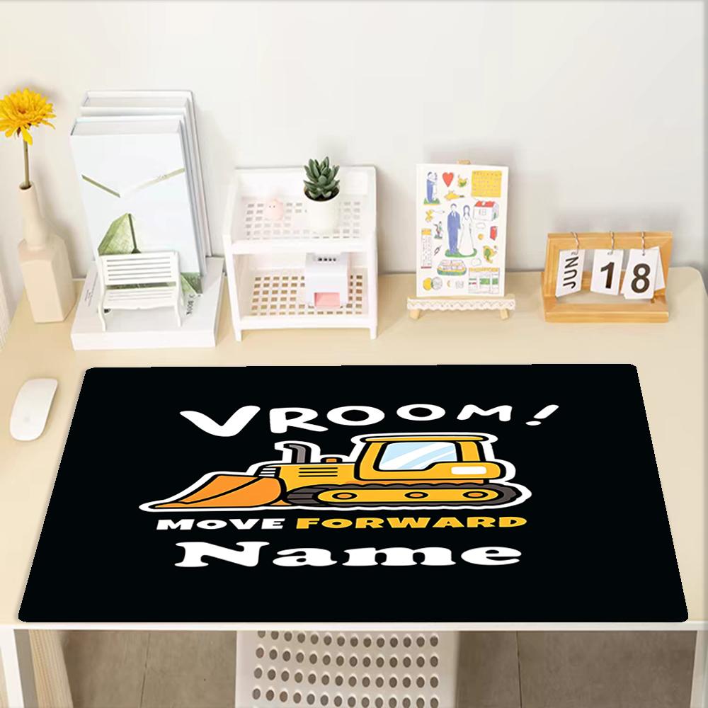 Custom Name Cute cars Theme Mouse Pad, Non Slip Rubber Base, Multifunctional Office & Home Decor, Perfect for Workspace Personalization.