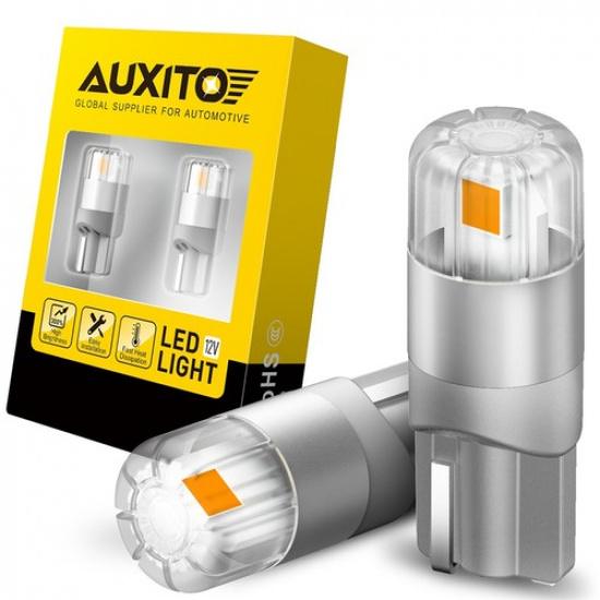 AUXITO 168 194 T10 LED Side Marker Light Bulbs Amber Yellow Super Bright 2Pcs
