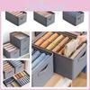 Multifunktionell Non-woven Förvaringslåda för Kläder Grå Olika Storlekar