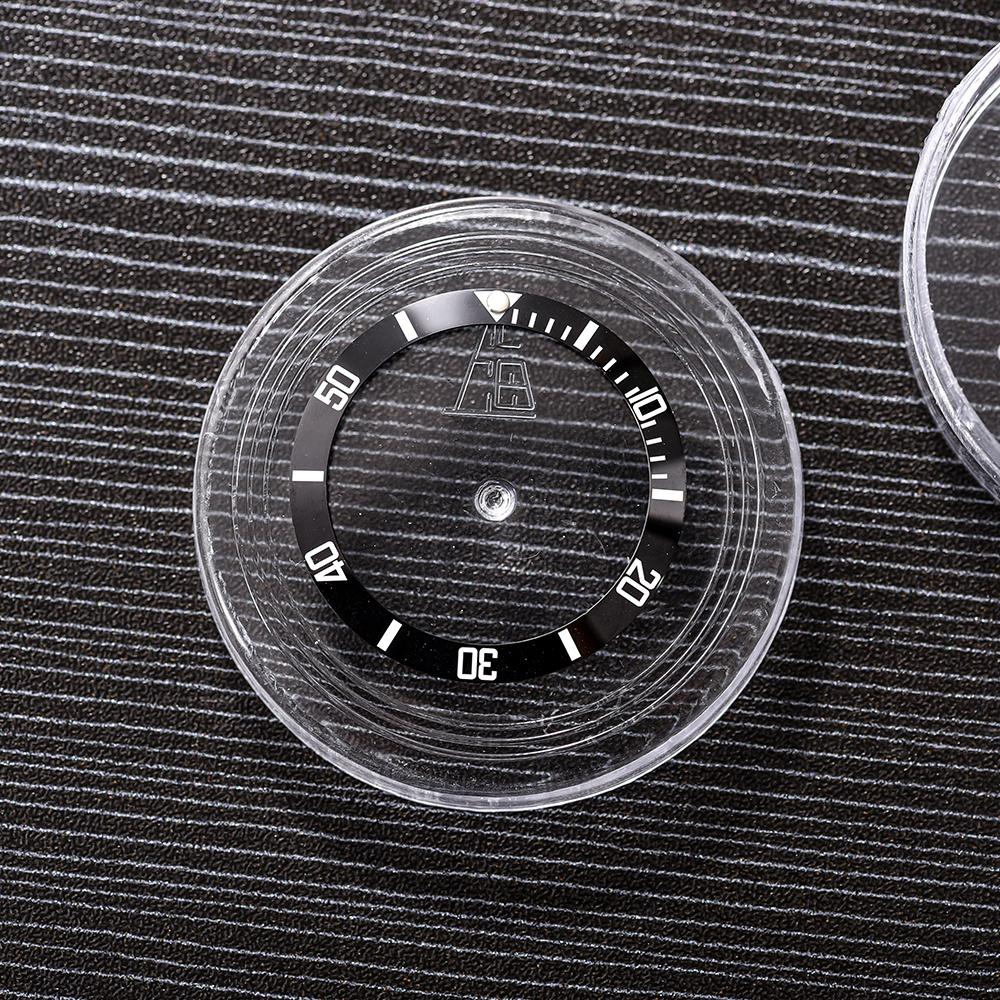 STAPELP GRAYSS 38mm Slope Ceramic Bezel Insert For 40mm SUB Diving Watch Case Compatible NH34NH35 GMT Movement Watch Accessories