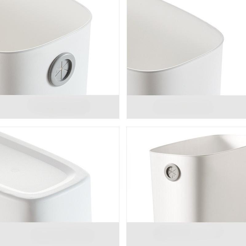 Upgraded Plastic Trash Can Ultra-thin Open Top Bathroom Small Office Bedroom Kitchen, Trash Can Basket, Convenient and Practical