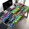 Geometry Dash Print Mouse Pad, Anti‑Slip Desktop Keyboard Mat, for PC Laptop Gaming Working Daily Use, Cool Festival Surprise Gift
