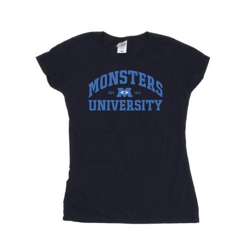 Disney Womens/Ladies Monsters University Logo Cotton T-Shirt