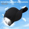 Baseball Hat Extended Brim Sunshade Effect Adjustable Sun Hat Quick-Drying Cap with Breathable Holes