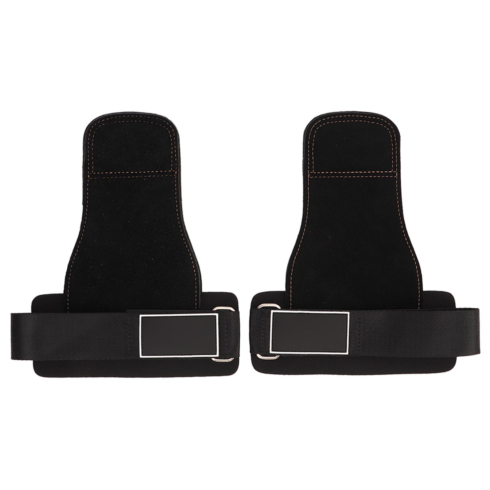 

1Pair Real Leather Weight Lifting Wrist Straps Weight Lifting Grips with Wrist Straps with 3 Layer