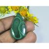 AA++ Natural Green Malachite Pear Cabochon Loose Gemstone 19X35X4MM 36Cts. D-14