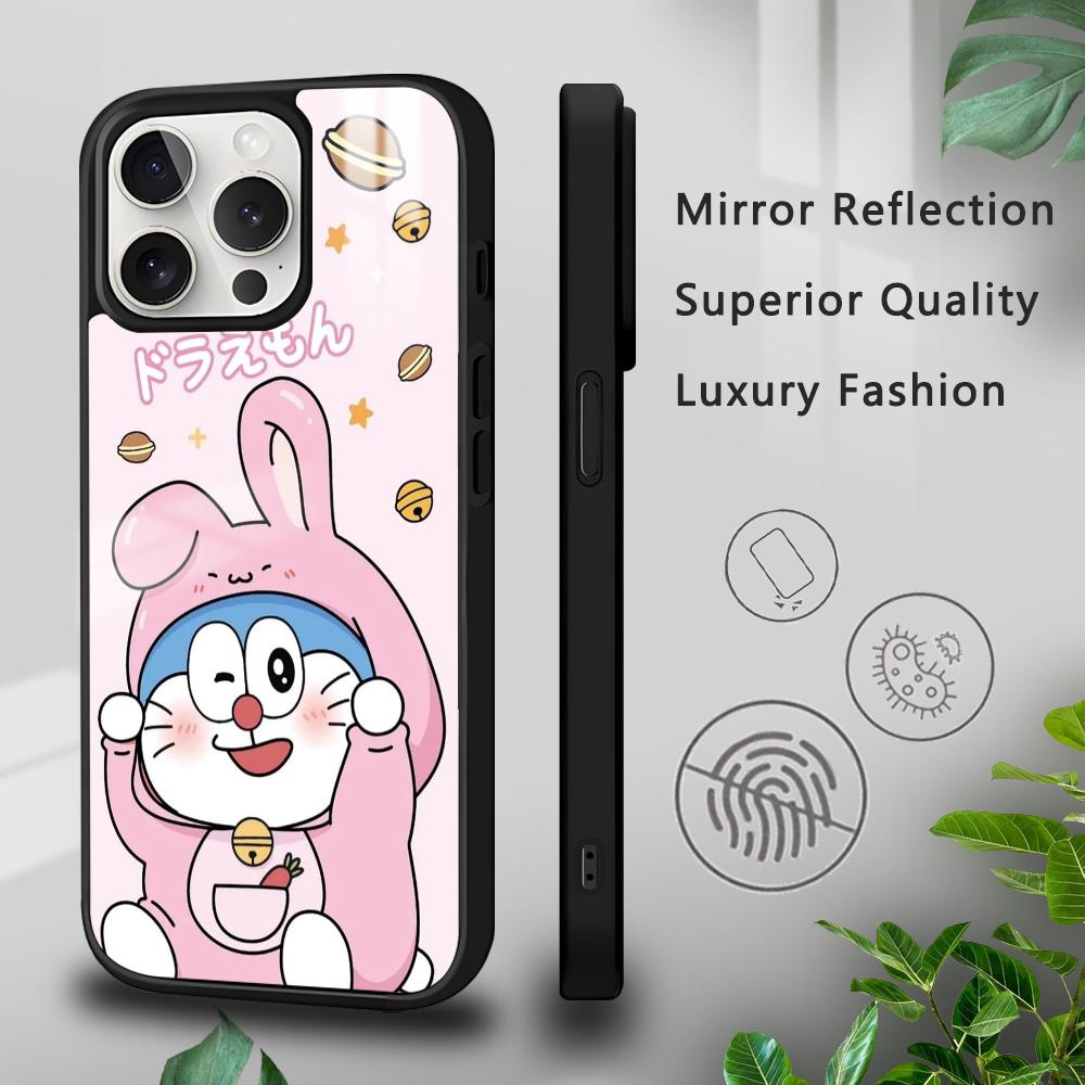 Cartoon D-Doraemon Cute Couple Phone Case For iPhone 16 15 14 13 12 11 Pro Xs Max Mini Plus Celulares Hard Funda