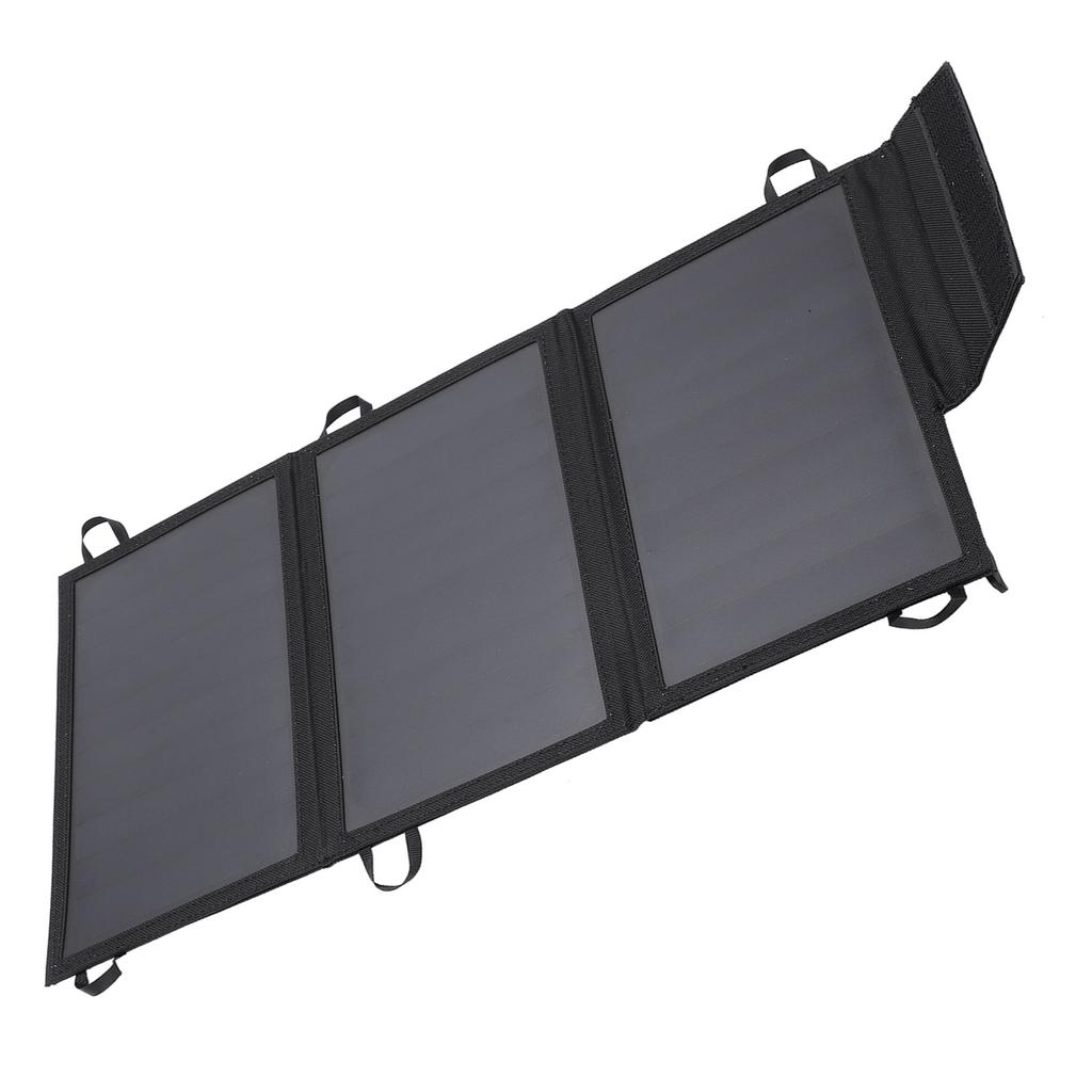 15W Solar Charger Foldable Solar Power Panel Charger with Dual USB Ports for Phones Tablets Speakers and Other Devices