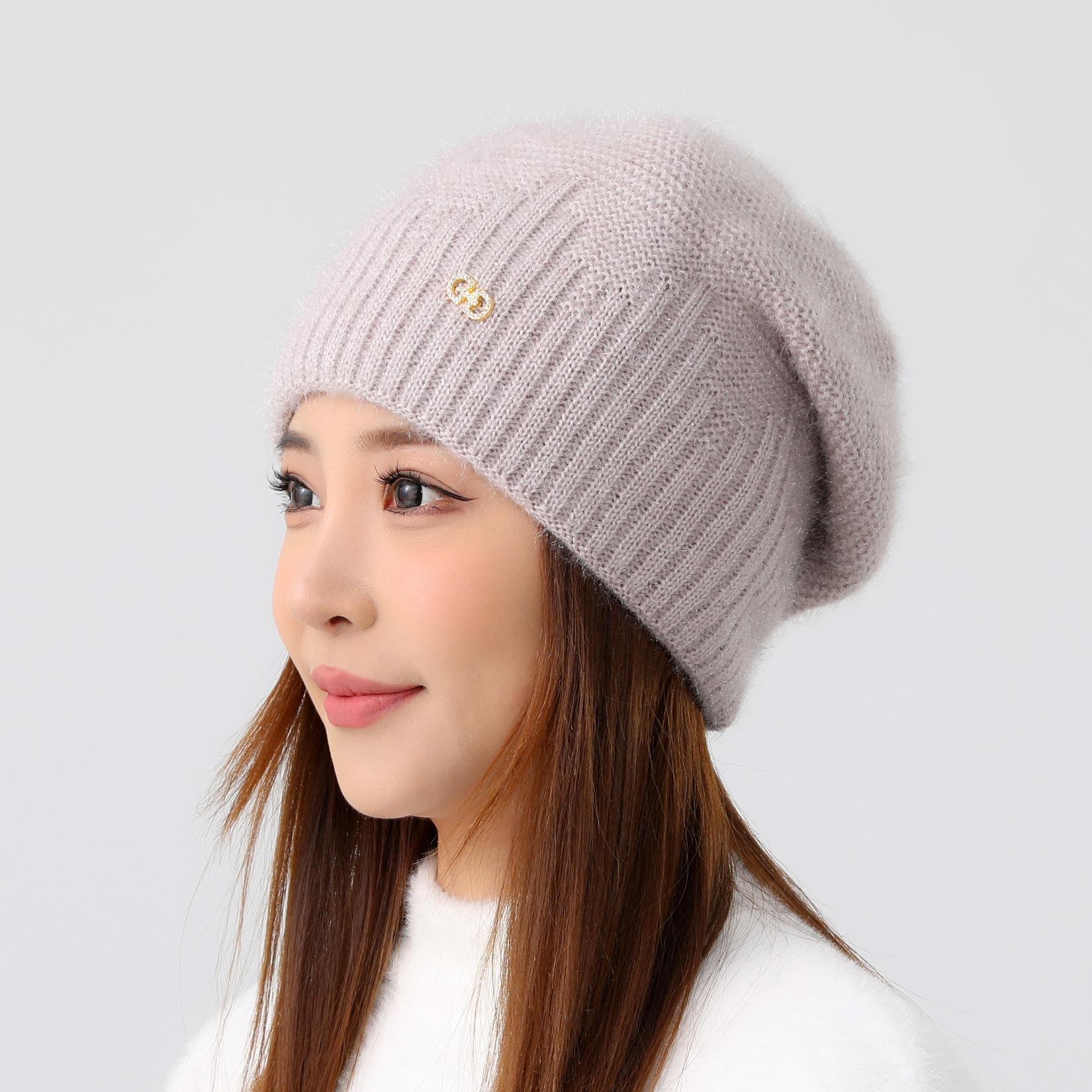 

Шапка-бини Детская осенне-зимняя шапка Беличья флисовая вязаная шапка Корейская версия Универсальная шапка для мамы Утепленная теплая шерстяная шапка Тренд