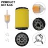 Clamps Air Filter Fuel Filter Lawn Mower Parts 1 Set