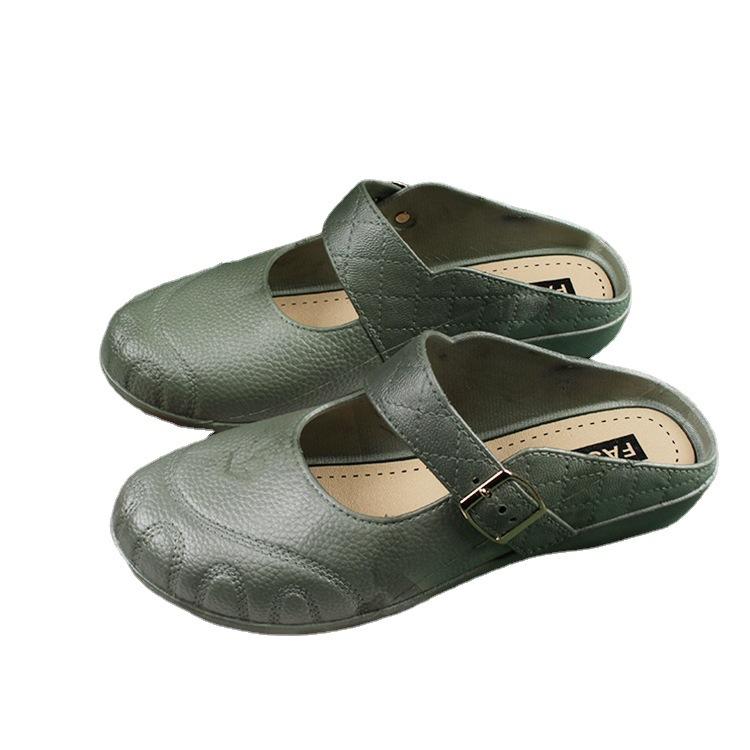 Women's Mules Flats Shoes Casual Closed Toe Backless Loafers Comfortable Slip-on Slides Footwear Summer Dressy Slippers Beach Walking Shoes for Women