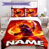 3pcs Custom Name Cartoon Lego Ninjago Bedding Set Duvet Cover Closure Includes 1 Duvet Cover & 2 Pillowcases for All Seasons Bedroom Decor