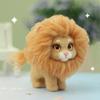 1Pc Little Lion Wool Felt Poking Fun DIY Material Kit Ornaments, for Home Living Room, Bar, Restaurant Wall Storage Decoration