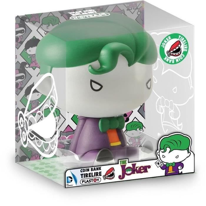 Tirelire - PLASTOY - The Joker - Violet - Plastique - Rond
