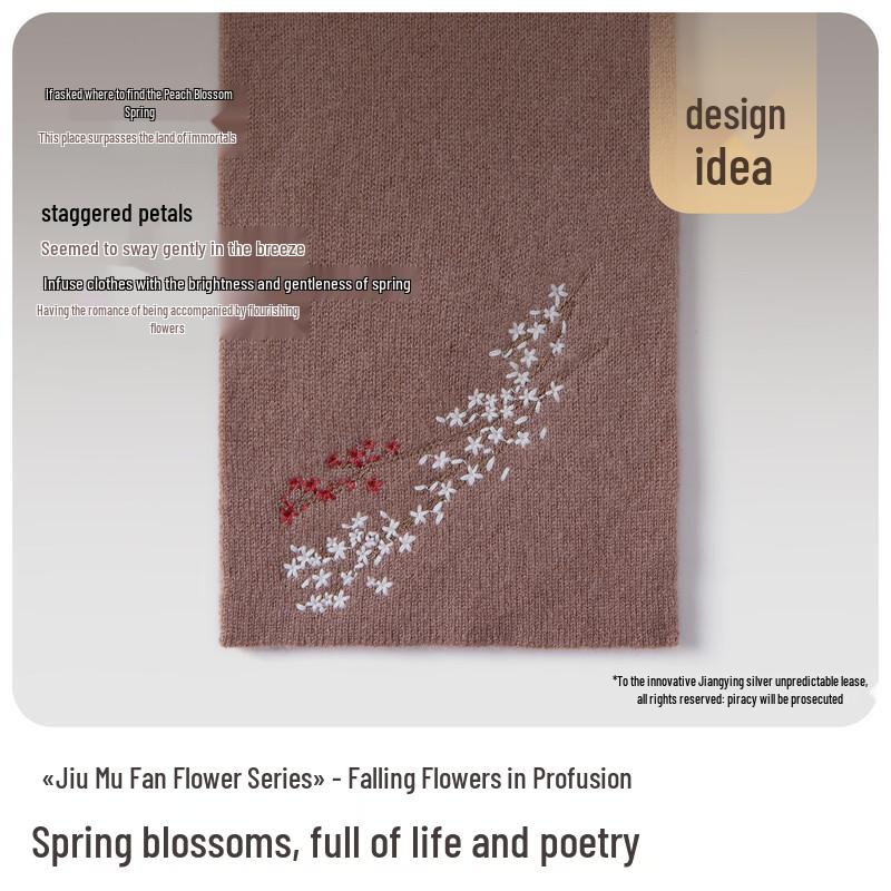 JIUMU Women's 100% Cashmere Scarf