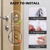 Round Transparent Soft Silicone Non-slip Door Stopper Muffler Wall Protector Self-adhesive Door Handles Bumper Protective Plug
