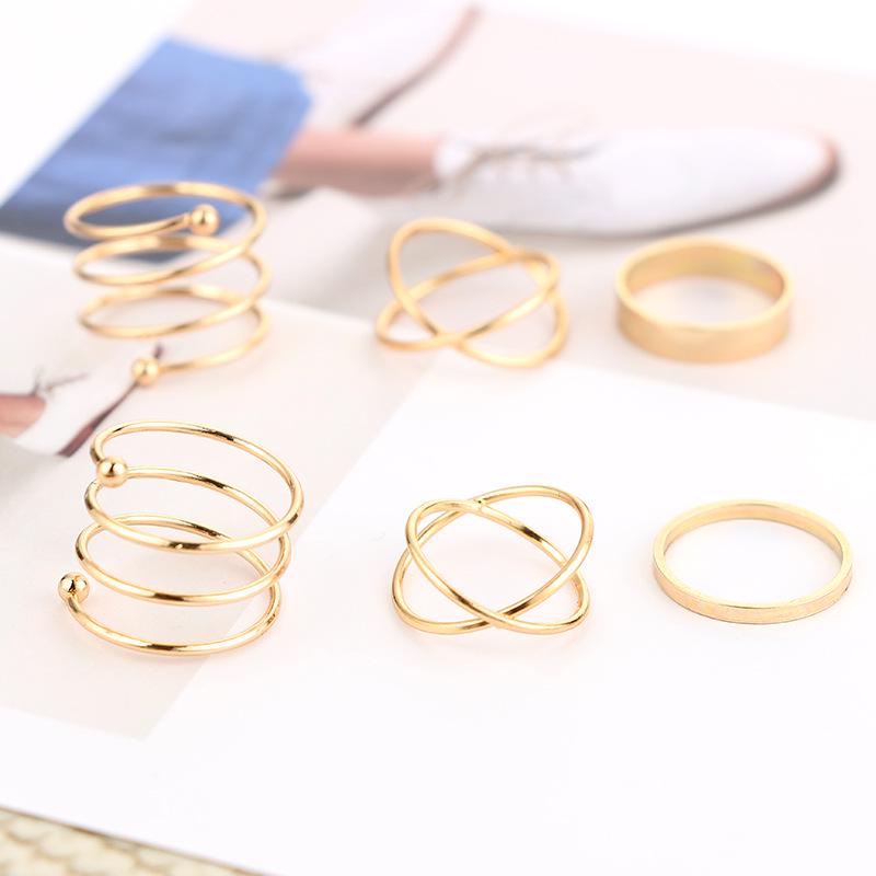 Vintage Boho Crystal Butterfly Rings Set For Women Zircon Leaves Stars Geometric Knuckle Finger Ring Wedding Party Jewelry Gifts
