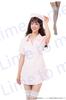 [Lime to me] Krankenschwester Cosplay 3-teiliges Set 8 Größen verfügbar mit weißen Strümpfen (4XL, rosa)