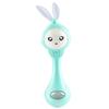 Shaking Toy Bite-resistant Cartoon Rabbit Shape Portable Music Light Teether Toy for Baby