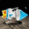Kids Astronaut Costume Shiny Look Ribbon Streamers Prop Sm Rocket Horizontal
