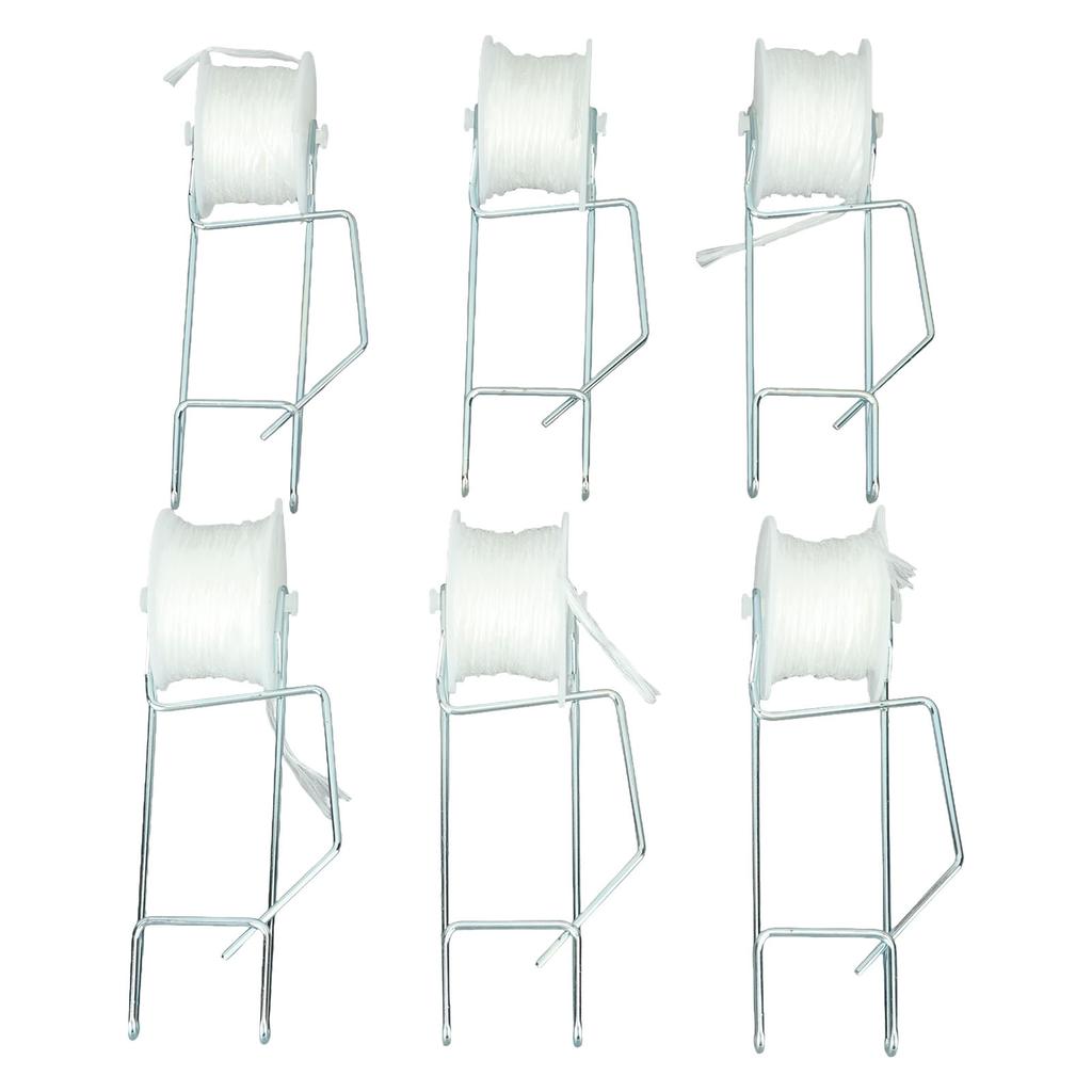 6 STÜCK Tomatenstützhaken Gewächshaus Tomaten-Rollerhaken Set Stützset für Tomate Cherry 15 Meter