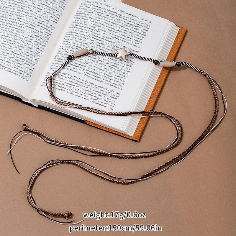 Bohemian retro style fringed waist chain women's exquisite hand-woven waist rope with skirt spring and summer ethnic style belt