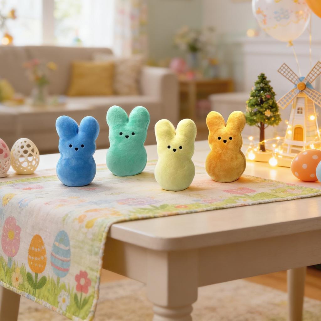 24-Piece Easter Bunny Plush Toy, Holiday Decoration Doll, Children's Gift