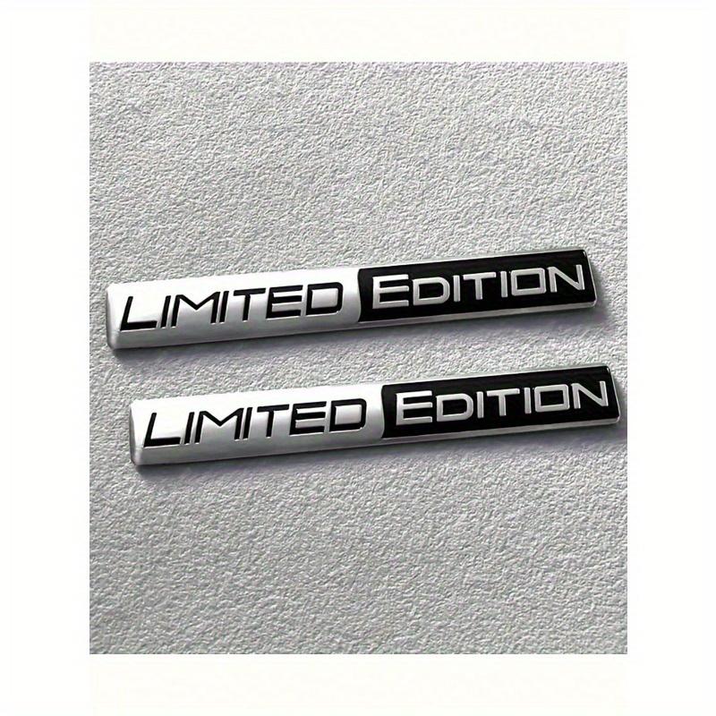 2pcs Limited Edition Metal Badges, Racing Sport Patches, Car Decor Stickers