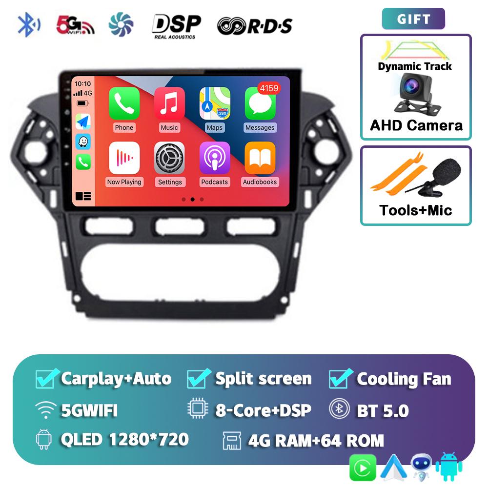 Android 14 Carplay For Ford Mondeo 4 2010 2011 2012 213 2014 Car Radio Multimedia Video Player Navigation Stereo GPS 2din Audio