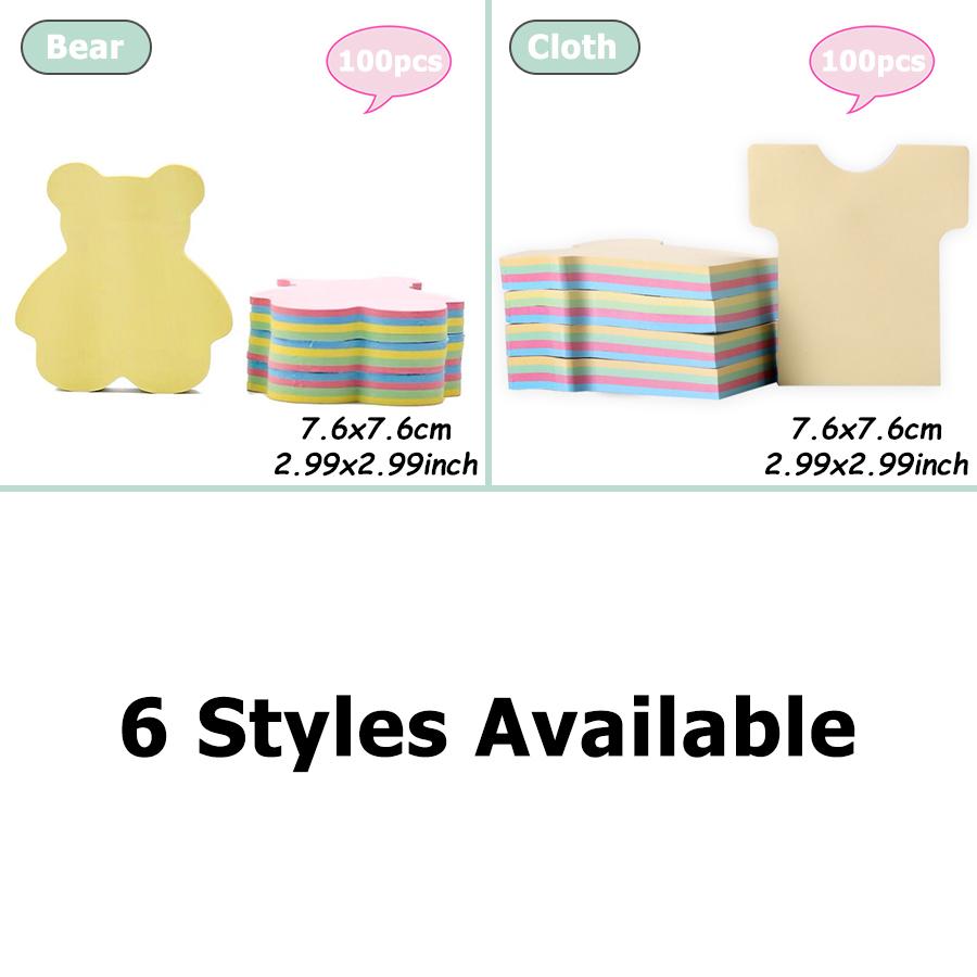 100pcs 7.6cm Sticky Notes Paper Daily To Do Memo Pad Check List Bookmark Marker Flags Planner Office Supplies School Stationery