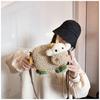 Cartoon Cute Cow Plush Shoulder Bag With Zipper Closure For Daily Use