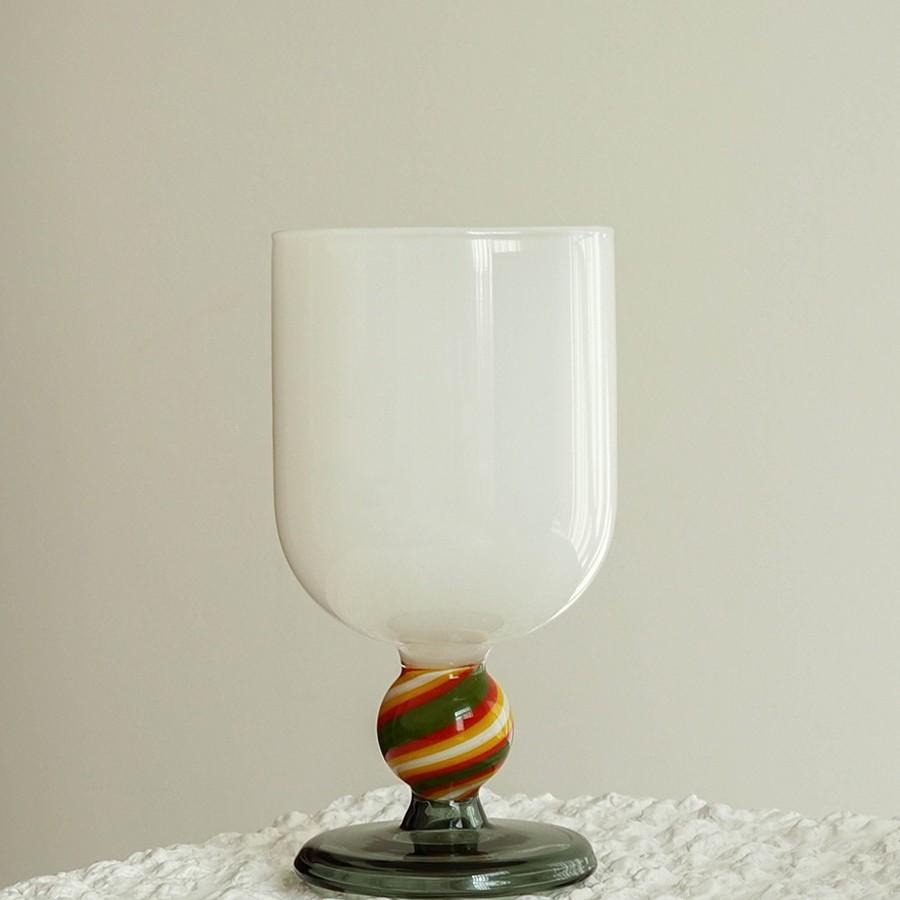 Creative goblet Stained glass Champagne Glass French goblet