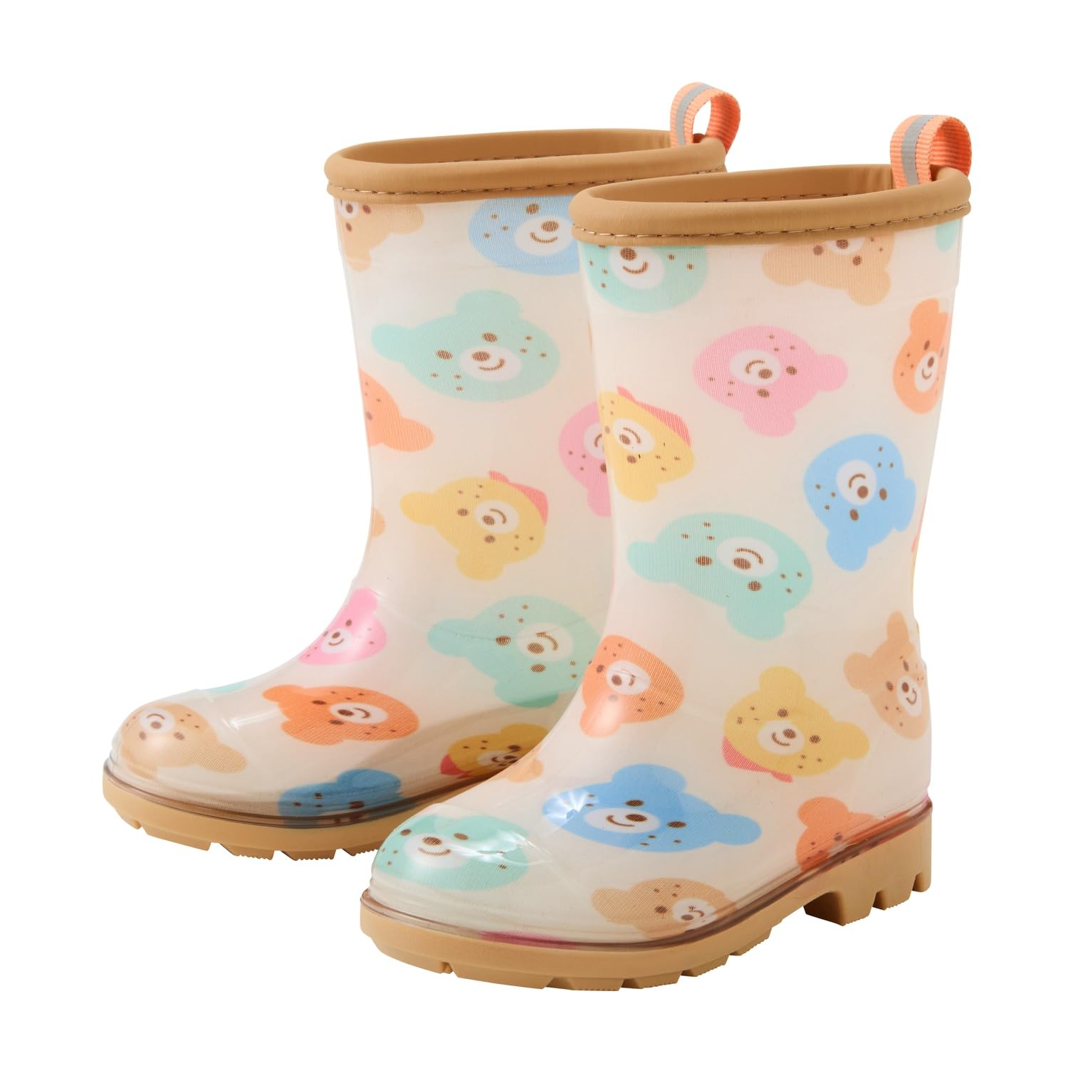 

MIKIHOUSE HOT BISCUITS Rain Boots, Boys and Girls, Baby, Kids, Beige, Size 13cm, 70-9414-142