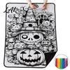 Útulná deka na pohovku s fixami Halloween DIY Barvení 24 fixů Obarvěte si vlastní přehoz Kreativní relaxační dárky pro teenagery Deka Duch Dýně