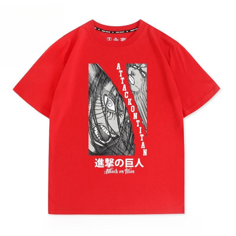 Attack on Titan Anime Printed Tshirt Unisexs and Womens Tshirt Unisexs Top Sports Tshirt 2026 Summer New Tee