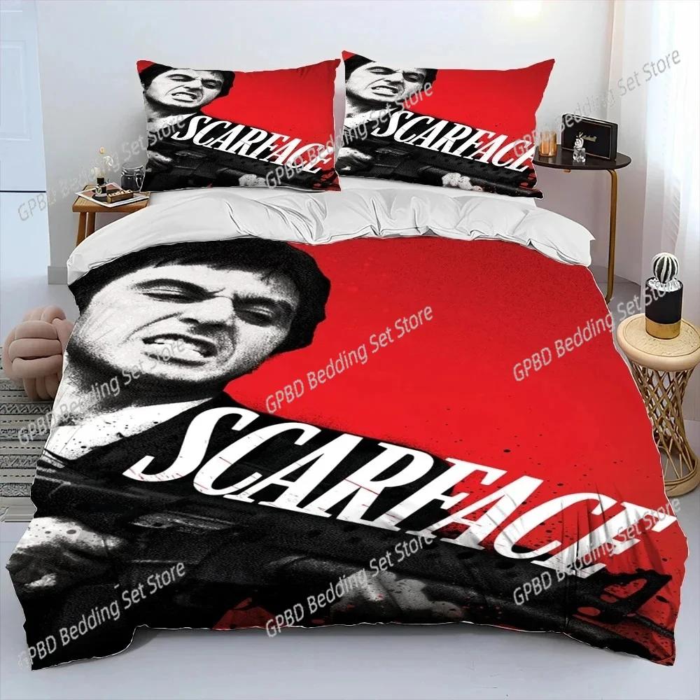 Movie Scarface Tony 3D NEW Duvet Cover Pillowcase Bedding Set Adult Boy Girl Bedroom Decoration Children Single Double Large