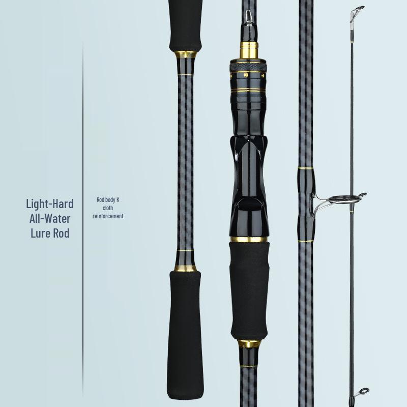 Fiberglass Lure Rod, M/ML Action with Hollow Spigot Handle