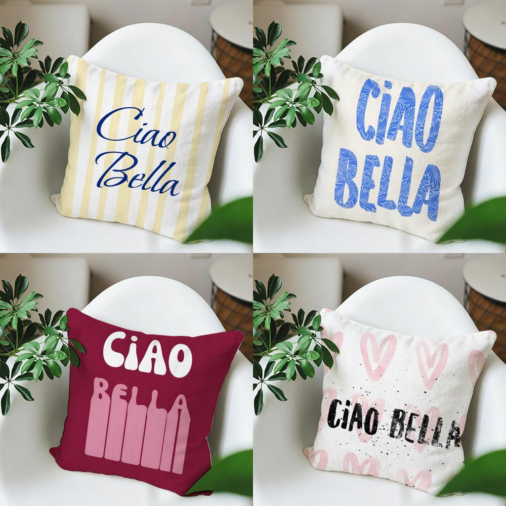 PCiaos Bellas Cushion Cover Square Cushion Cover Vintage Soft Sofa Pillow Case Home Decoration and Protective Cover