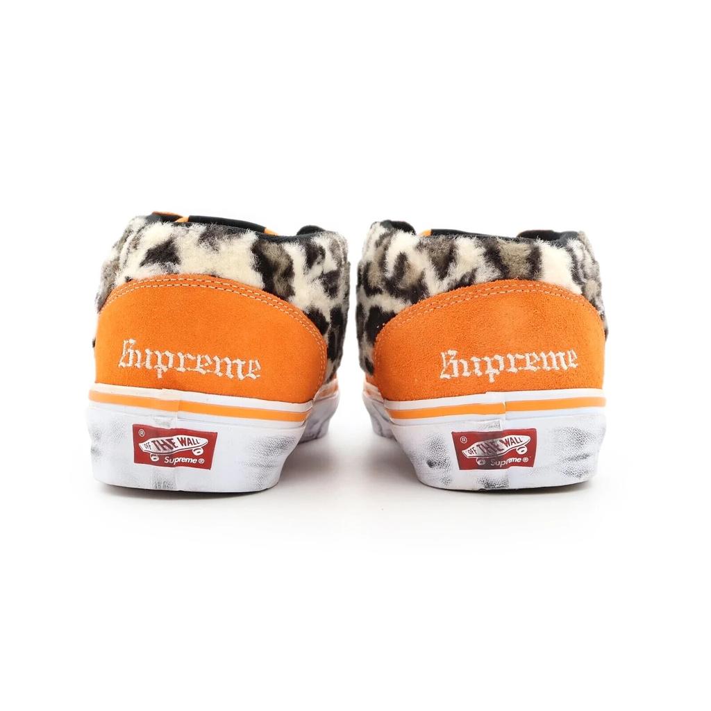 VN0A5KYAORA Supreme Vans Leopard Half Cab Orange White Brown (Men's)