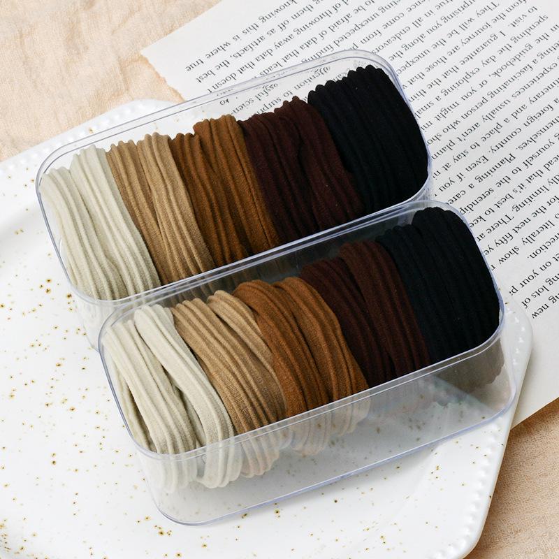 Elastici per Capelli Audaci Senza Cuciture - Elastici Resistenti in Stile Coreano per Code di Cavallo da Donna